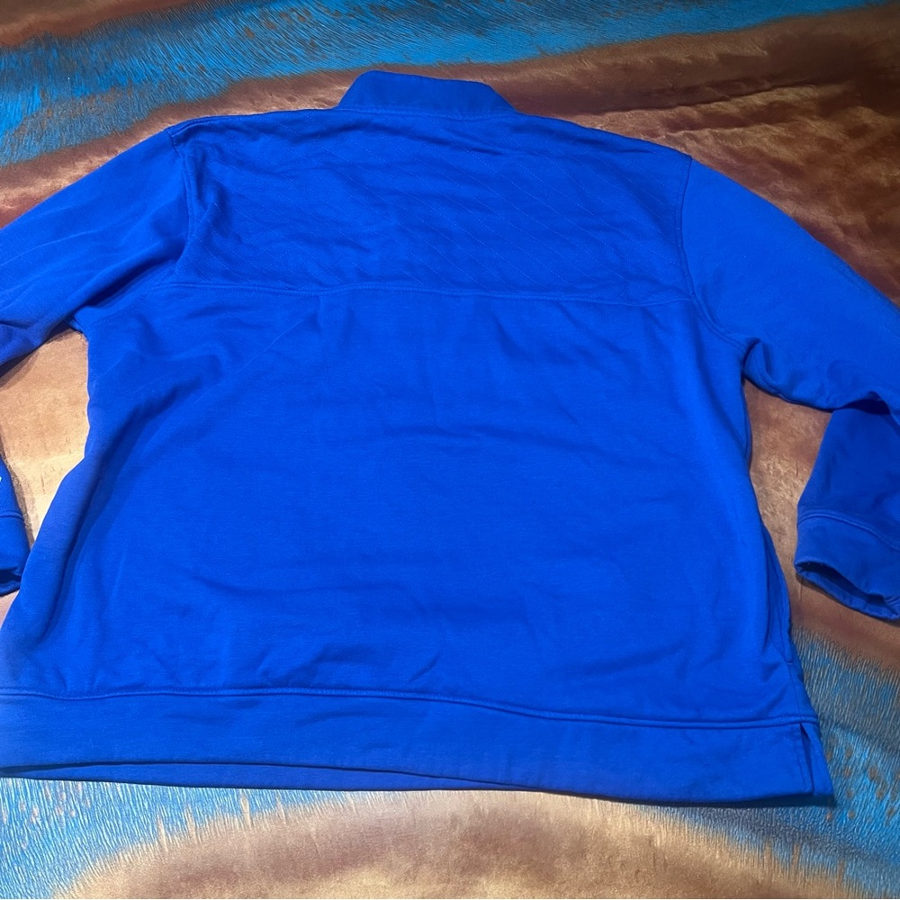 Champion UAF Nanooks Collegiate Blue Quarter snap pullover sweatshirt XL - Picture 4 of 7